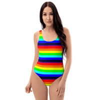 Image 1 of Rainbow One-Piece Swimsuit