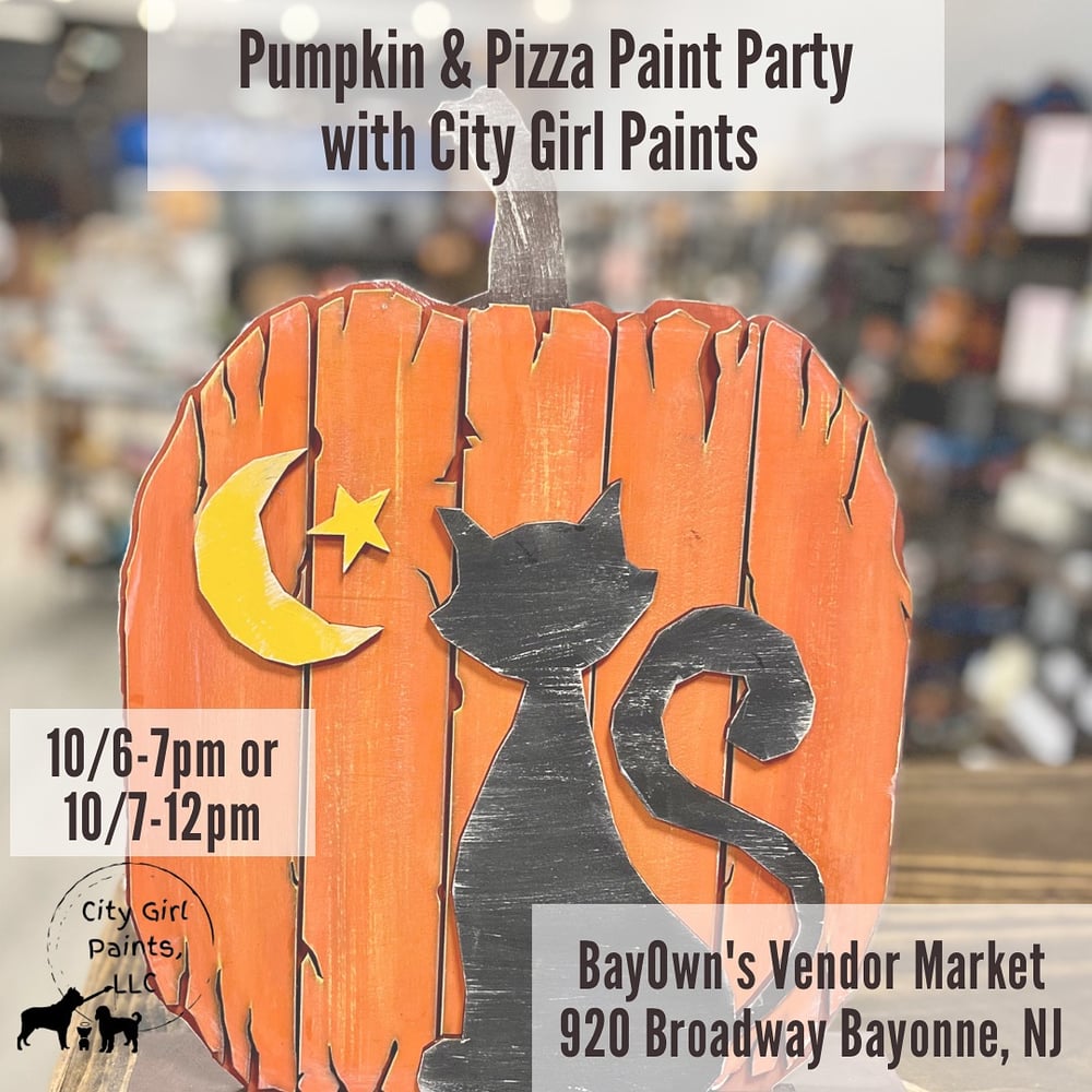 Pumpkins & Pizza Paint Party 