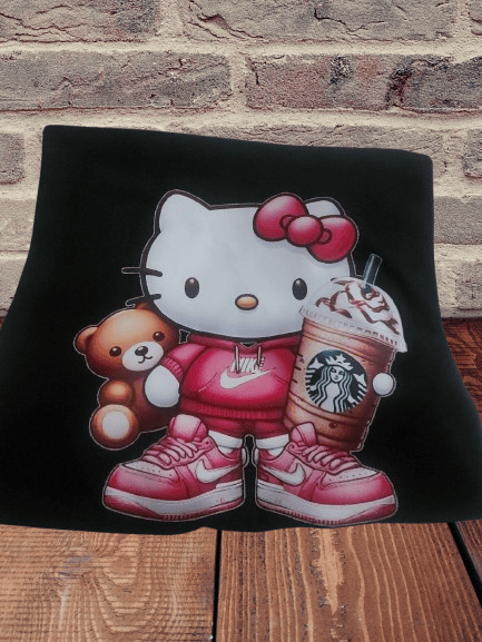 Image of Pink Kitty Starbucks Teddy Bear Shirt 