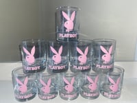 playboy pink shotglass set x10