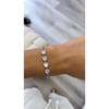 Silver / Pearl Heart Bracelet 