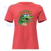 Image 5 of Women's Relaxed T-Shirt, Later Gator Graphic T-Shirt – Funny Alligator Tee