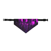 Image 2 of Pet Bandana Collar - Pink Twilight Web