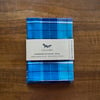 Teal Plaid Pocket Square 