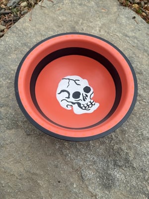 Image of Medium Halloween Bowl w/ Skull #2