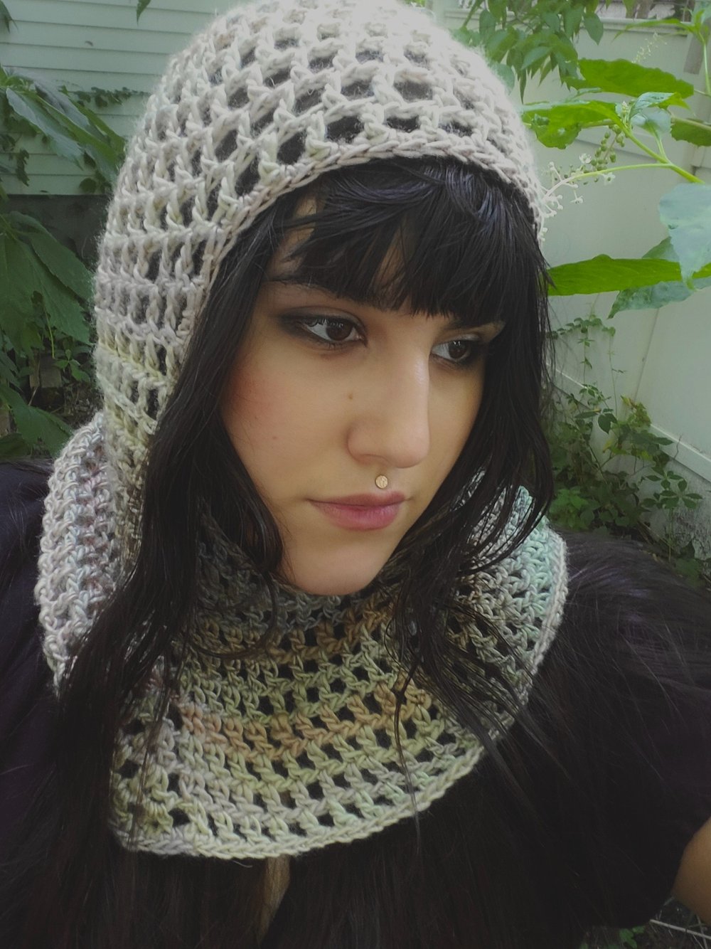 Image of Moss Chainmail Hood (long)