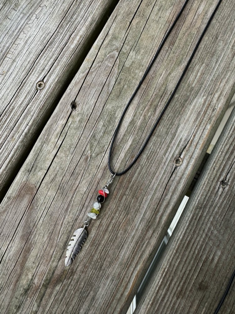 Image of Free Palestine Necklace (Leaf 6)