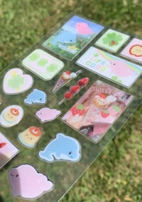 Image 4 of heisei retro puffy sticker sheet glitter epoxy
