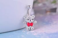 Image 2 of Teddy bear belly ring 