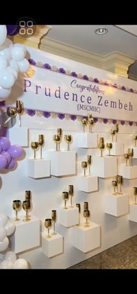 Image 4 of White Champagne stand for cocktail  for rent only 