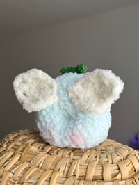 Image 4 of Shy Fairy Frog Amigurumi Crochet Plushie Handmade Cute Froggy With Butty