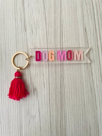 Dog mom keychain