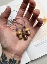 Image 5 of Agate Mushroom Crystal Necklace 