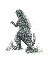 Image 3 of Final War Godzilla Color or B&W Art Print Selection