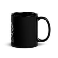 Image 5 of Lower Arizona Jewelry Black Web Black Glossy Mug