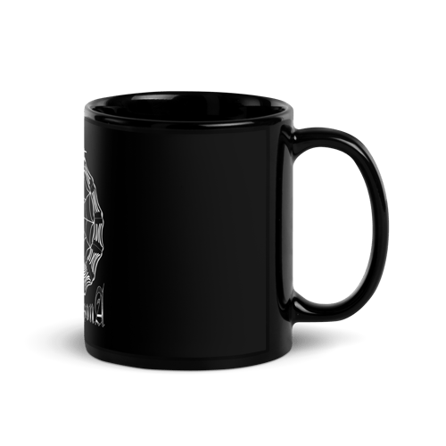 Image of Lower Arizona Jewelry Black Web Black Glossy Mug