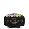 LAGOS TRAFFIC COUTURE LAPTOP TRAVELER'S BACKPACK (CASSETTE LIFE)