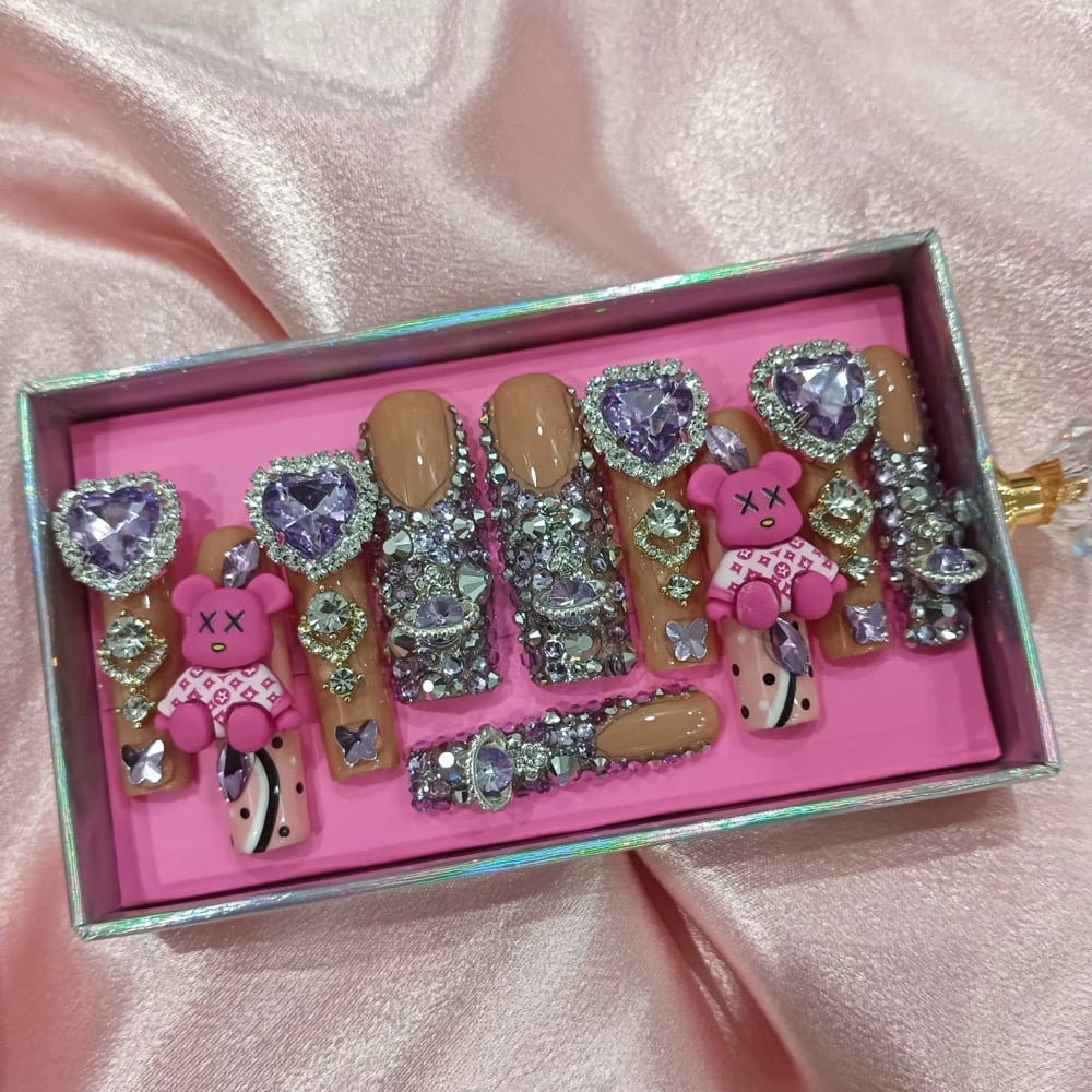 Image of pick from option 1-25 acrylic press on nail set