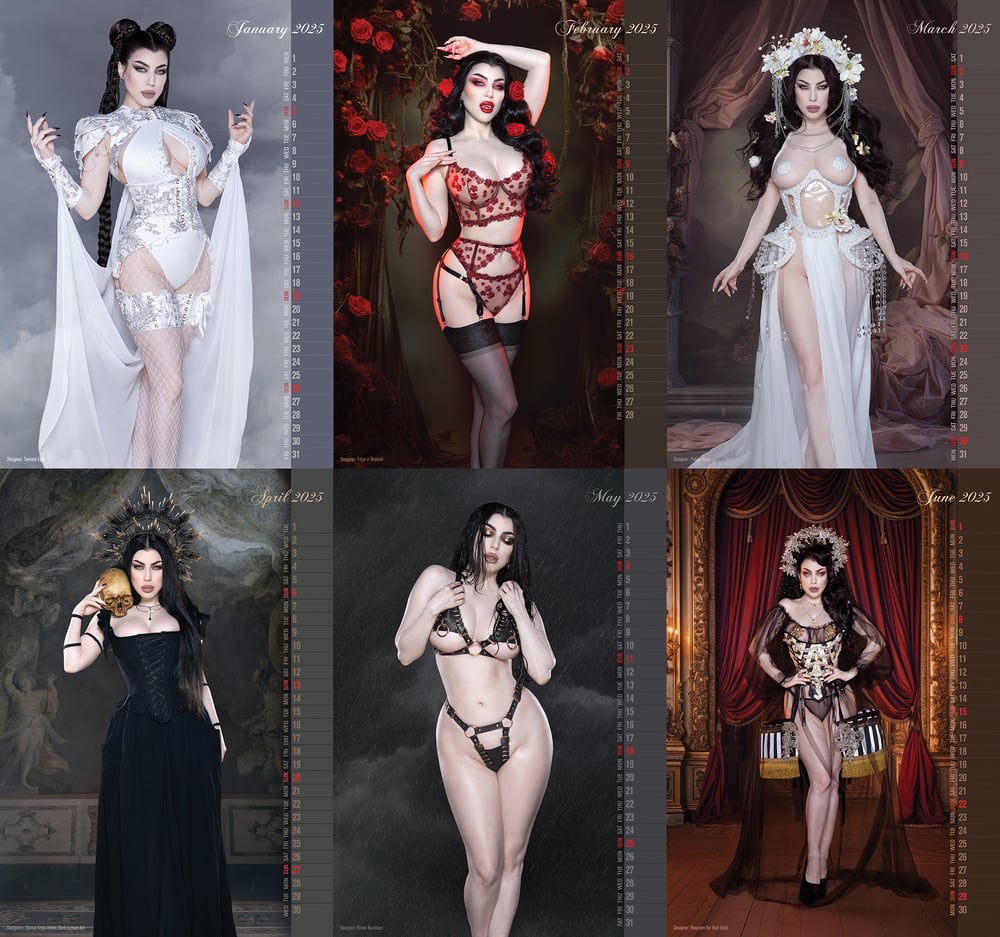 THRENODY IN VELVET LUXURY SIGNED CALENDAR 2025