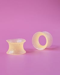 Image 6 of 10mm Glitter Silicone Ear Tunnel - SKU 207