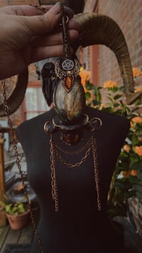 Image 7 of Adorned deer vertebrae talisman 