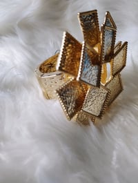 Image 2 of SQUARES GOLDTONE BRACELET 