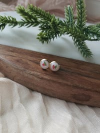 Christmas Flower Stud Earrings 