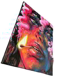 Image 2 of “BY MATCH AND NEON LIGHTS” ORIGINAL PAINTING BY NIKITA ROSALIND