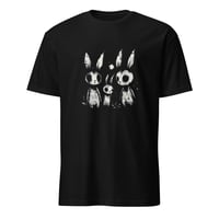 Image 1 of Three Scary Bunnies Unisex T-Shirt