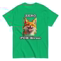 Image 9 of Unisex classic tee, Zero Fox Given T-Shirt | Funny Fox Sarcastic Humor Graphic Tee