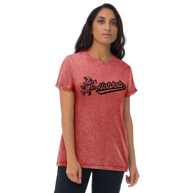 Hotshots Retro Acid Washed "Denim" Style Tee