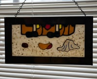 Image 2 of Stained glass "I've got all the friends I need right here" panel