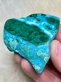 Image 7 of Malachite & Chrysocolla Polished Slab #2394