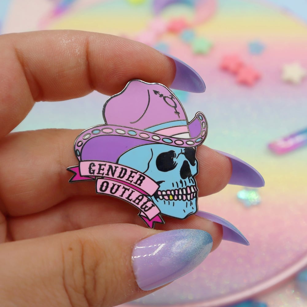 Image of Gender Outlaw Enamel Pin