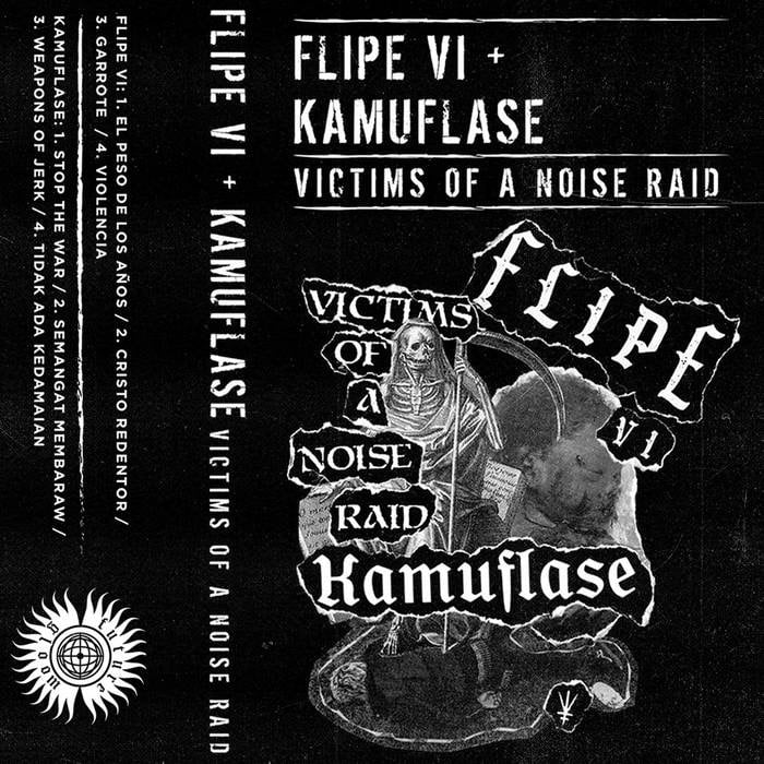 FLIPE VI / KAMUSFLASE ‘Victims of a Noise Raid’ split cassette