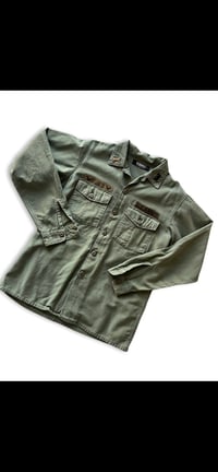 Image 2 of VINTAGE ARMY SHIRT JACKET PANTERA