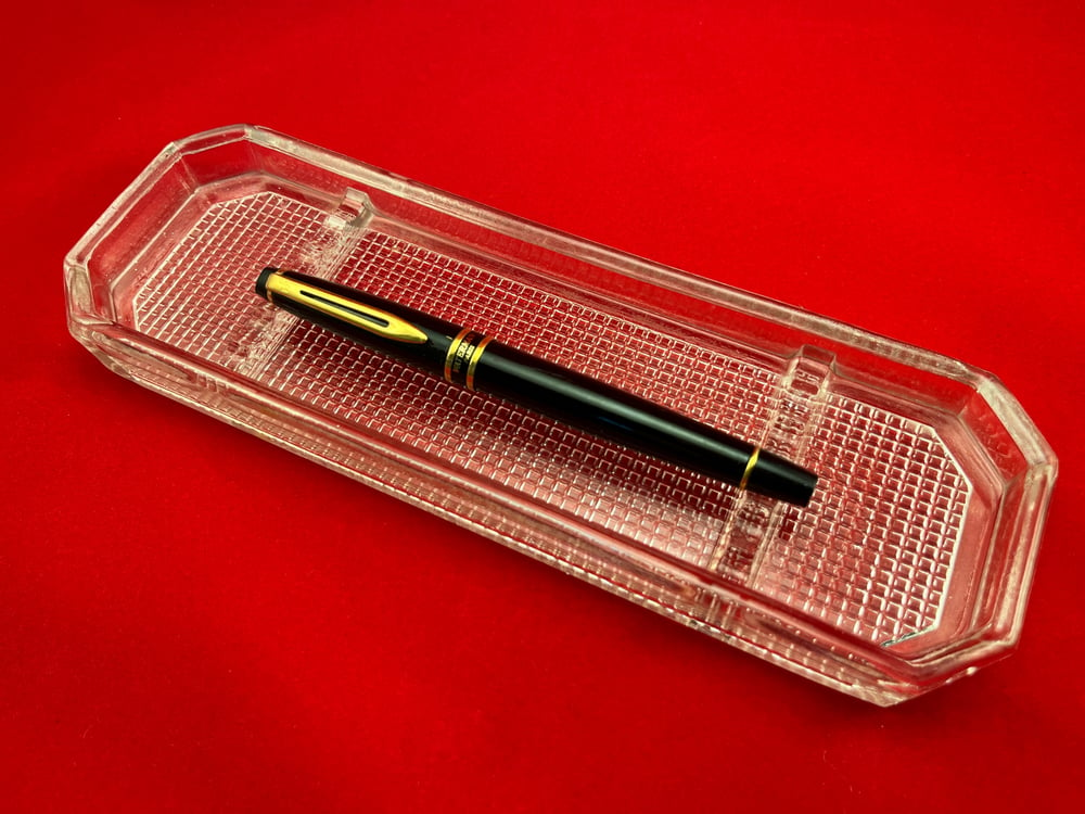 Vintage Pressed Glass Pen Tray