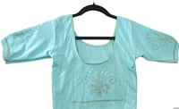 Image 2 of SITARA Light Green-Premium Quality Stonework Stretchable Blouse