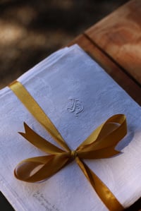 Image 4 of 4 französische Servietten, Monogram  LB 