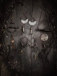 Image 4 of Silver & bone earrings 