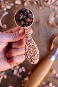 Image 9 of Falling Oak Leaves Coffee Scoop 