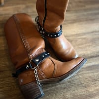 Image 2 of 7 STARS BOOT STRAPS-BLACK