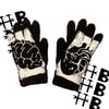 UNIVERSITY GLOVES - B&W FUZZ