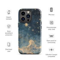 Image 24 of Celestial Night Sky Stars and Clouds Painting Tough Case for iPhone®