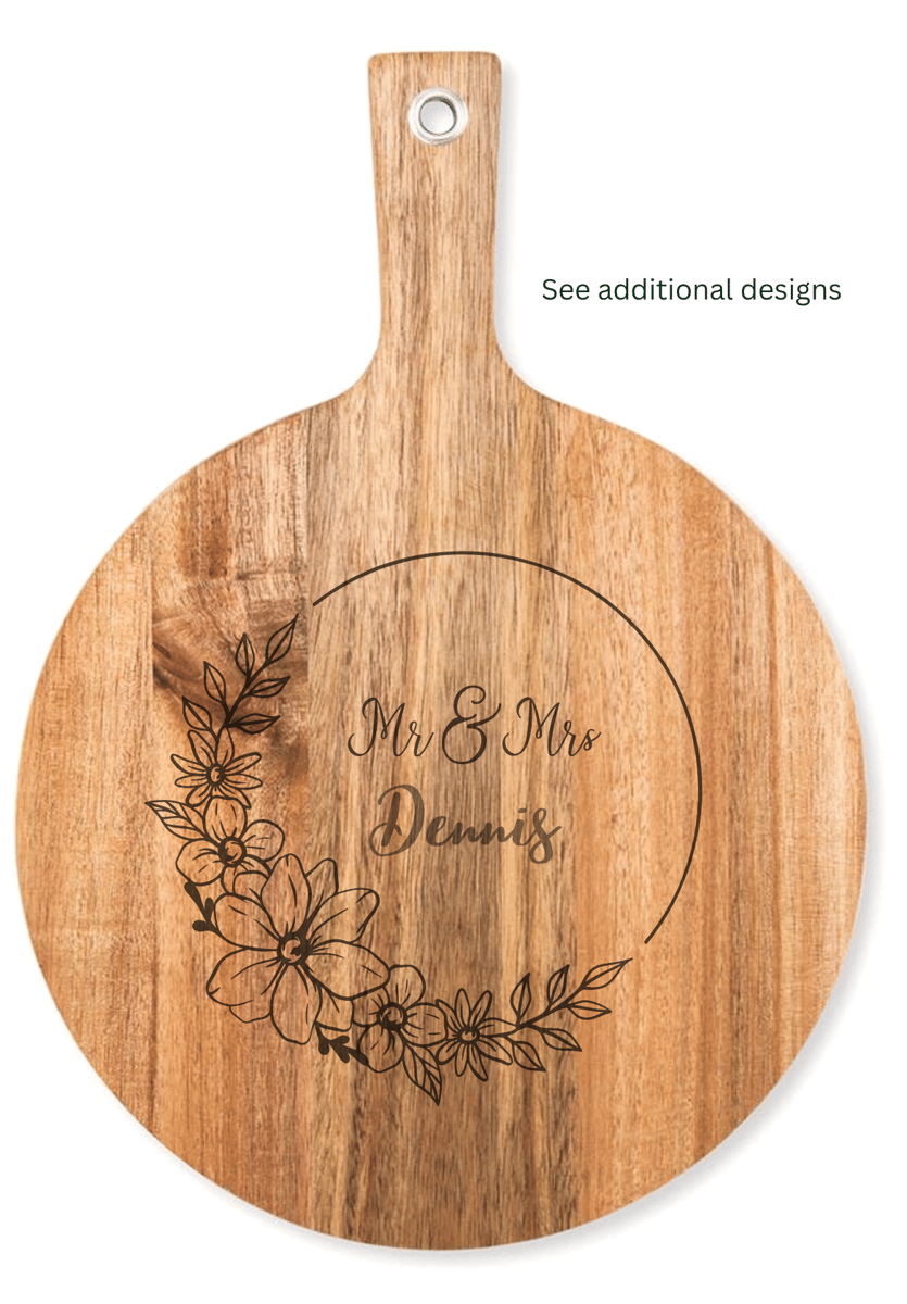 Acacia Round Wood Serving Board