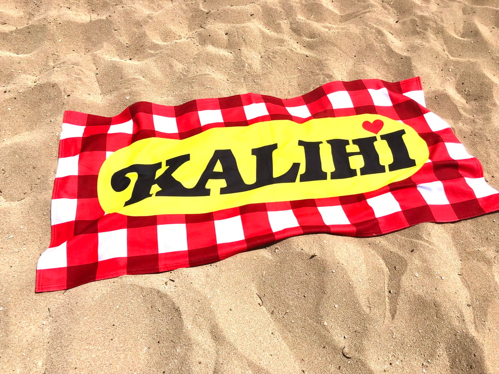 Kalihi with Love Beach Towel