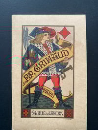 Image 1 of Ancienne notice de Grimaud pour bridge, poker et baccarat, 19ème s. 