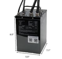 Image 1 of 60v 30Ah 150A Lithium Ion Battery with Case