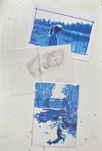 Image 1 of Set of three sketchbook postcards