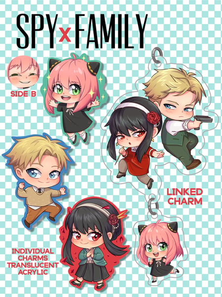 Image of SPYxFAMILY charms and stickers